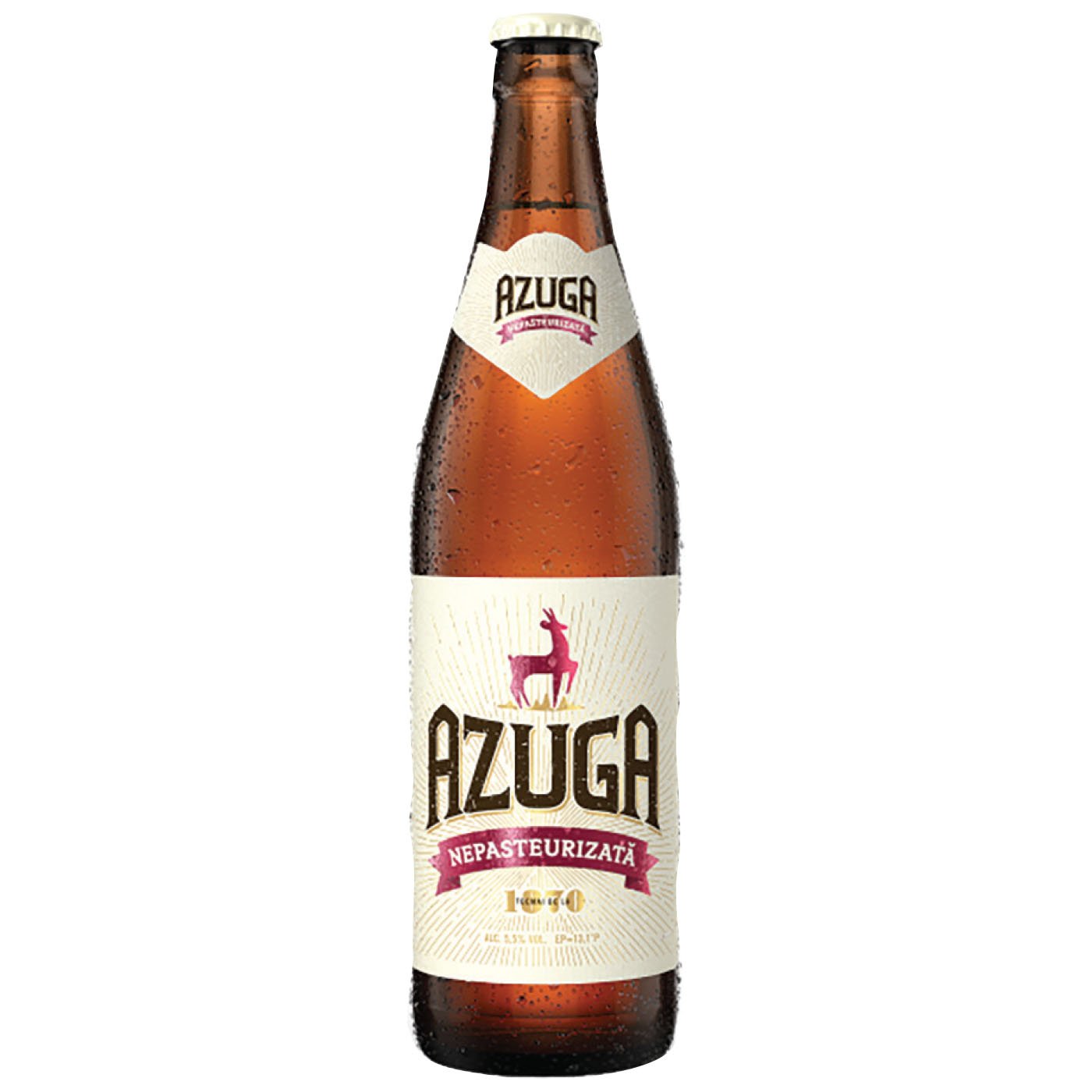 Azuga Bere Nepasteurizata 5.5%alc. + Garantie Sgr 0.5lei