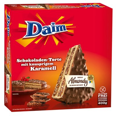 Imaginea ALMONDY DAIM PRAJITURA MIGDALE CU CIOC.SI CARAMEL CROCANT