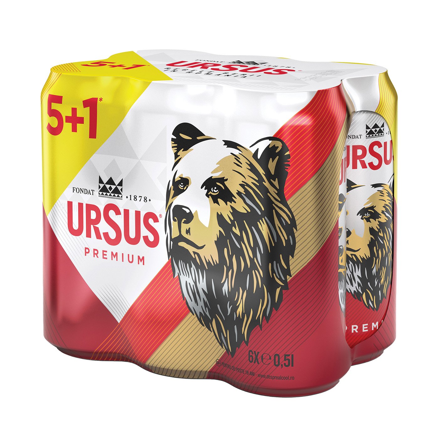 Ursus Bere Blonda 5%alc6x500ml5+1.+ Garantie Sgr 0.5leix6buc