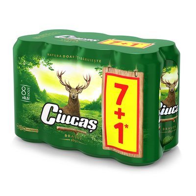 Imaginea CIUCAS BERE BLONDA  4,6 %ALC 8X 500 ML 7+1 + GARANTIE SGR 0.5LEIX8BUC
