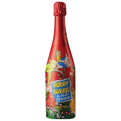 Imaginea ROBBY BUBBLE BAUTURA CARBO. CAPSUNI, FARA ALCOOL  + GARANTIE SGR 0.5LEI