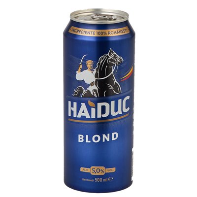 Imaginea HAIDUC BERE BLONDA 500ML 5%ALC DOZA +GARANTIE SGR 0.5LEI