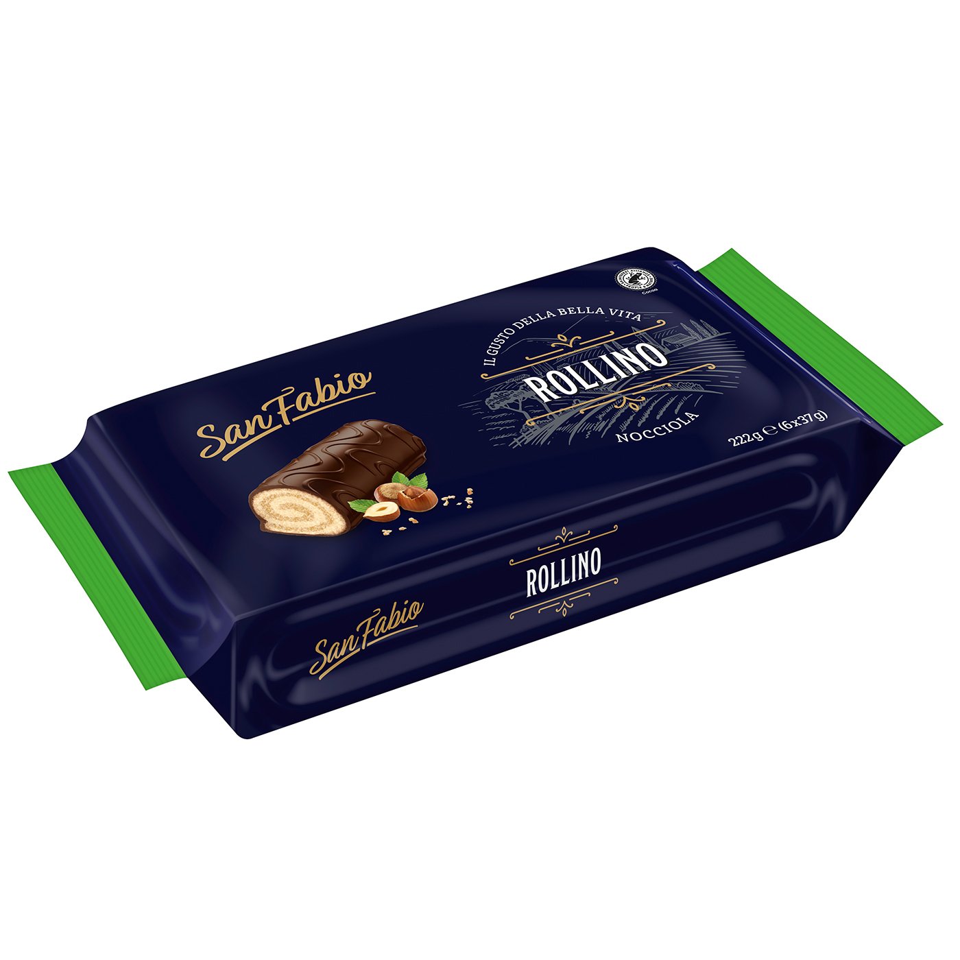 San Fabio Mini Rulada Cu Crema De Alune 6x37g