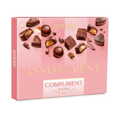 Imaginea ROSHEN ASSORT COMPLIMENT BOMBOANE CIOCO NEAG DIV UMP
