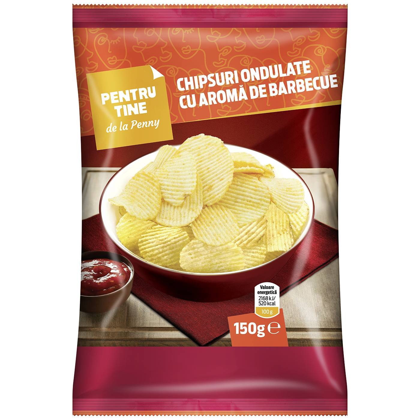 Pentru Tine De La Penny Chips Ar Barbeque Ondulat