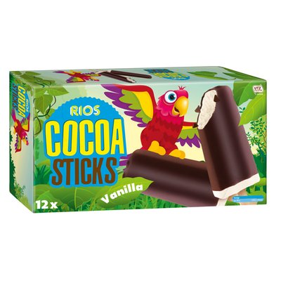 Imaginea RIOS INGHETATA COCOA STICKS AROMA VANILIE 12X37G