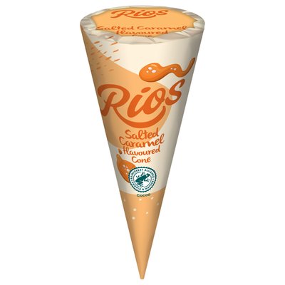 Imaginea RIOS INGHETATA CORNET AROMA CARAMEL SARAT