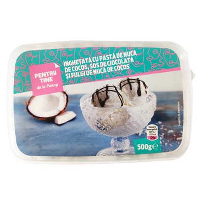 Imaginea PENTRU TINE DE LA PENNY INGHETATA NUCA DE COCOS SI SOS DE CIOCOLATA