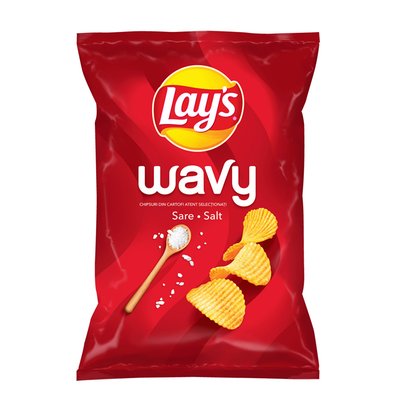 Imaginea LAY"S CHIPS CARTOFI ONDULATI CU SARE.