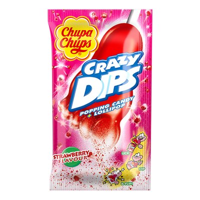 Imaginea CHUPA CHUPS CRAZY DIPS ACADEA PRAF EFERVESCENT AROMA CAPSUNI