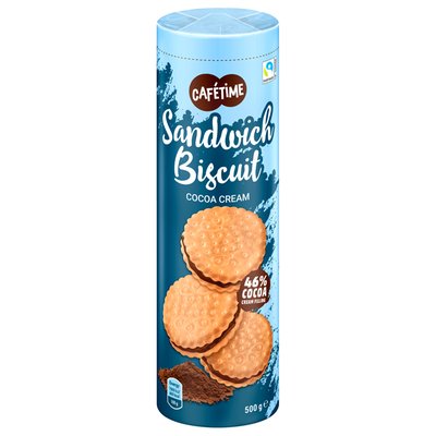 Imaginea CAFETIME BISCUITI UMPLUTI CREMA CACAO