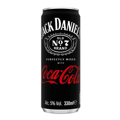 Imaginea JACK DANIEL"S&COCA COLA BAUT.ALC.5%ACL.CU WHISKEY  12.5% BAUT.CARB.COCA-COLA87,5%330ML+GARANTIESGR0.50LEI
