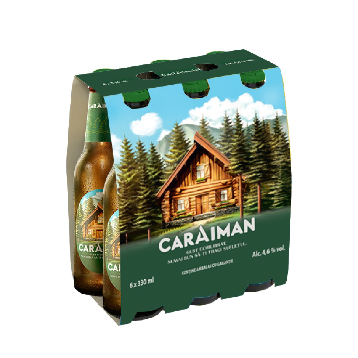 Caraiman Bere Blona 4.6%alc.6x330ml +garantie Sgr 6x0.5lei