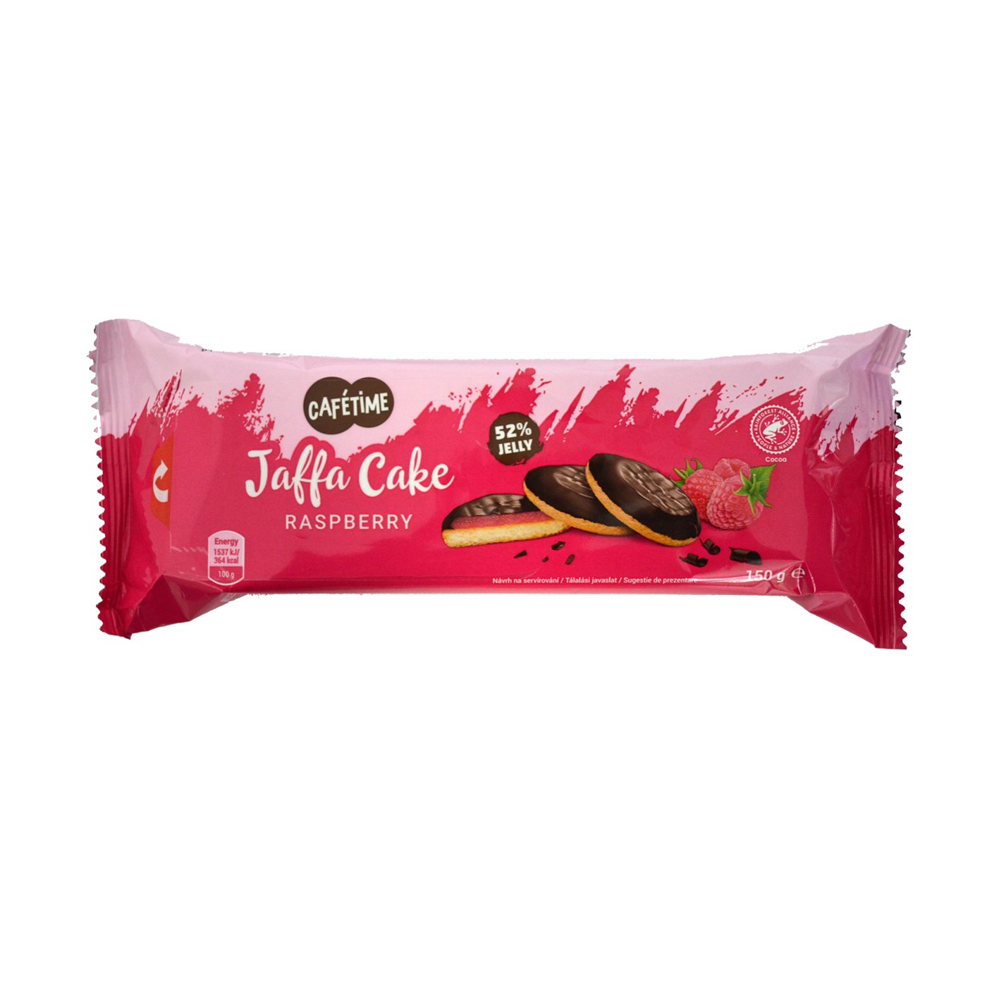 Cafetime Prajitura Jaffa Cu Jeleu De Zmeura Glazura De Ciocolata
