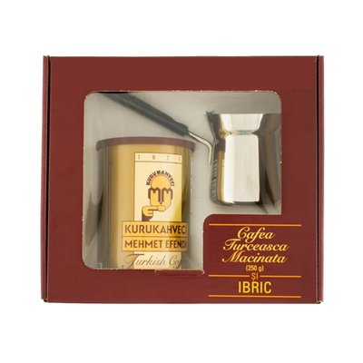 Imaginea MEHMET EFENDI SET CAFEA TURCEASCA MACINATA 250G SI IBRIC