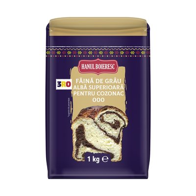 Imaginea HANUL BOIERESC FAINA DE GRAU ALBA TIP 000 PENTRU COZONAC