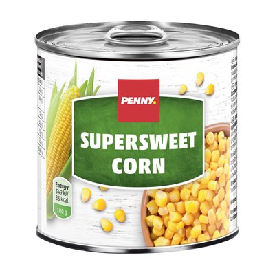 Imaginea PENNY PORUMB SUPER DULCE GREUTATE MASA NETA SCURSA 112GR