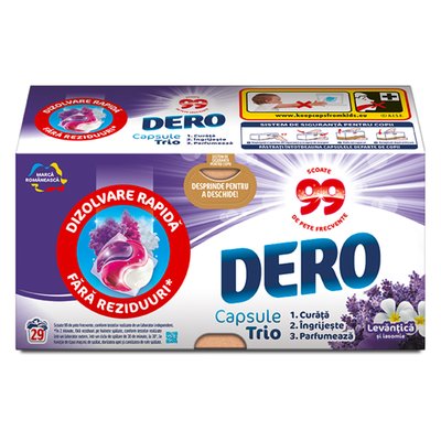 Imaginea DERO DETERGENT CAPSULE TRIO CAPS