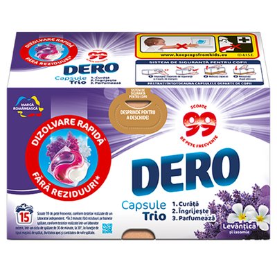 Imaginea DERO DETERGENT CAPSULE TRIO CAPS