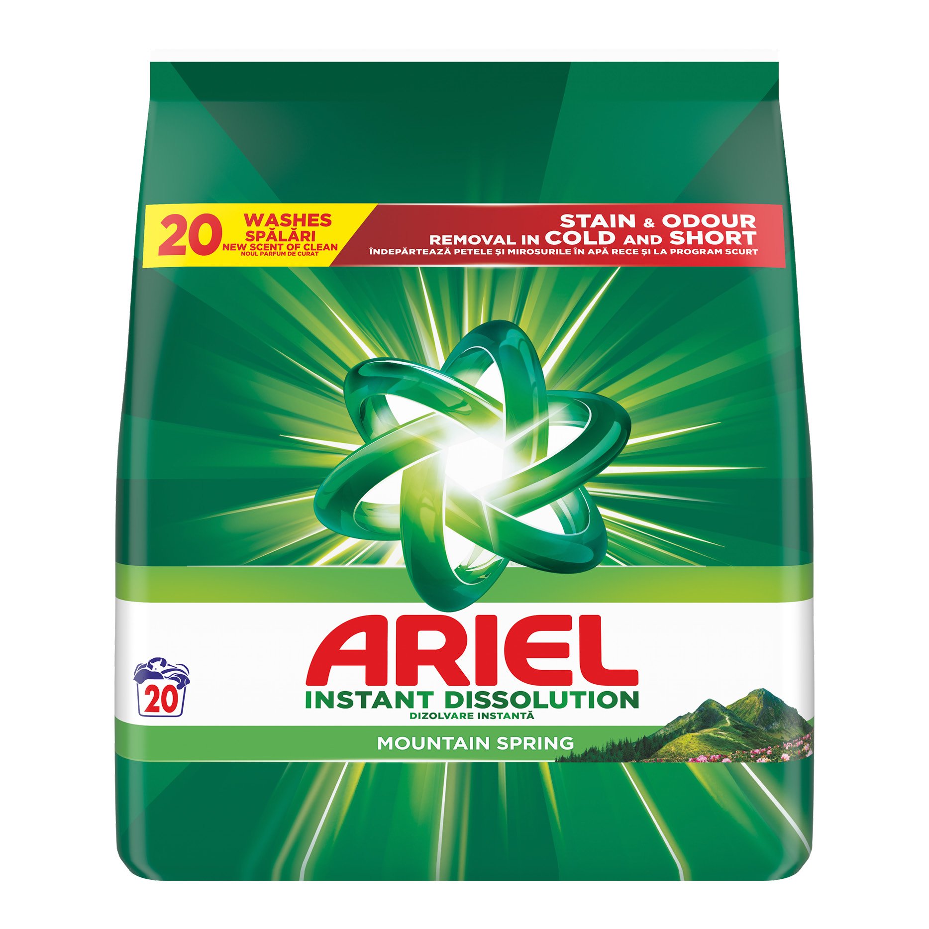 Ariel Detergent Pudra Automat Mountain 20 Spalari