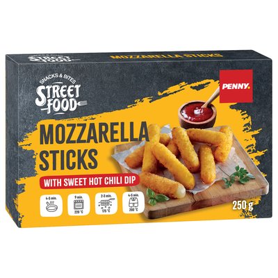 Imaginea PENNY MOZZARELLA STICKS  CU SOS DULCE CU ARDEI IUTE