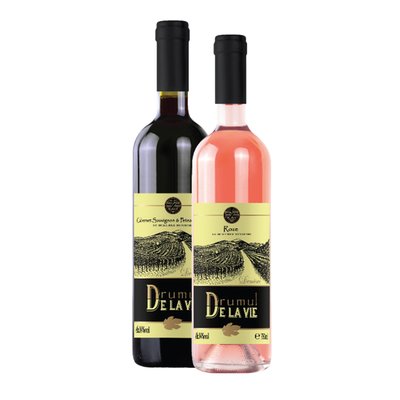 Imaginea DRUMUL DE LA VIE VIN ROZE/ROSU GARANTIE SGR 0.5LEI