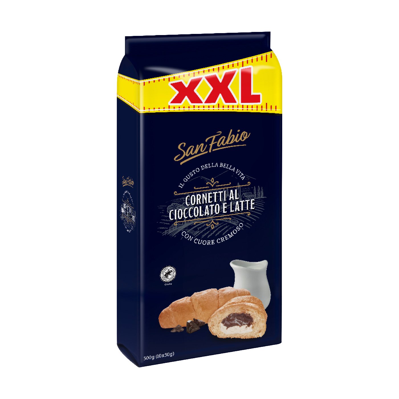 San Fabio Xxl Mini Croissante Crema De Lapte Si Ciocolata
