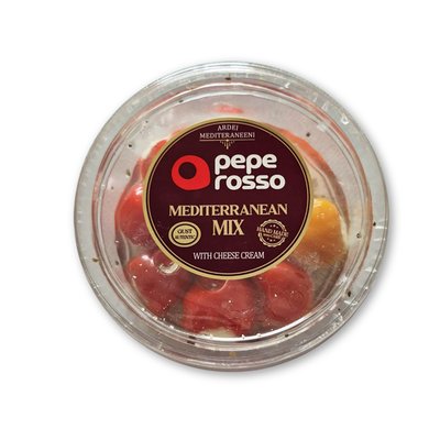 Imaginea ARDEI UMPLUTI CU BRANZA DIV SORTIMENTE150g ARDEI ROSII CHERRY; ARDEI VERZI