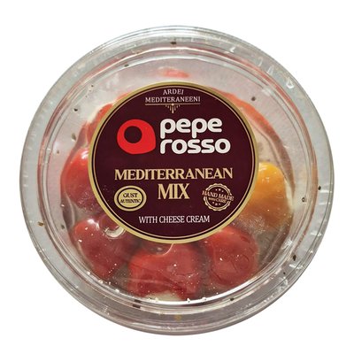 Imaginea ARDEI UMPLUTI CU BRANZA DIV SORTIMENTE150g ARDEI ROSII CHERRY; ARDEI VERZI