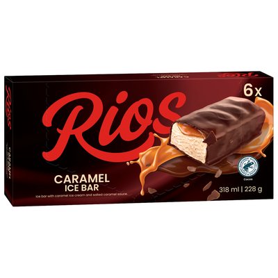 Imaginea RIOS BATOANE INGHETATA   CARAMEL SI PASTA CARAMEL SARAT  6X38G