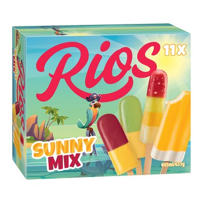 Imaginea RIOS INGHETATA SUNNY MIX AROMA FRUCTE 11BUC