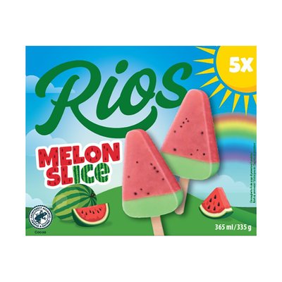 Imaginea RIOS INGHETATA PE BAT AROMA PEPENE 5X67G