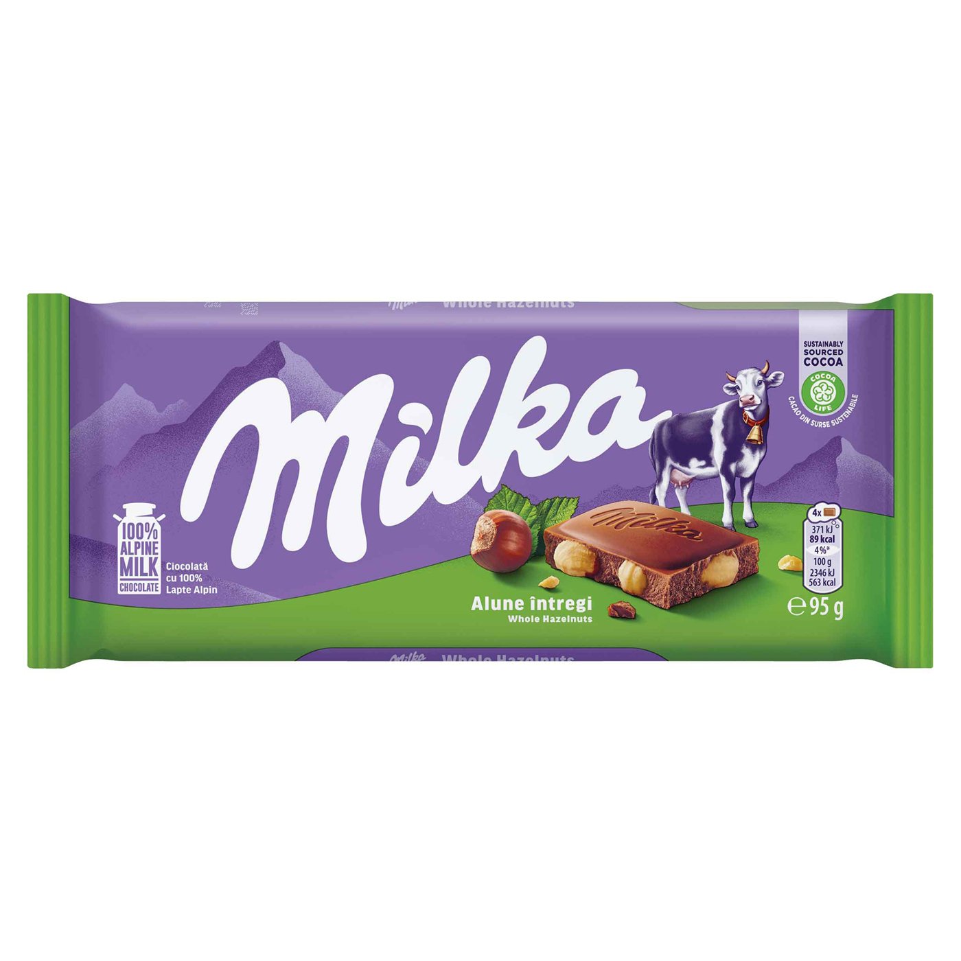 Milka Ciocolata Cu Lapte Alpin Cu Alune Intregi