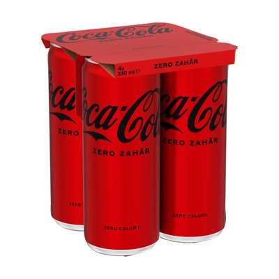 Imaginea COCA COLA ZERO BAUTURA CARBOGAZOASA  DOZA 4X330ML + GARANTIE SG