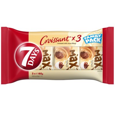 Imaginea 7DAYS MAX CROISSANT CU CREMA CACAO FAMILLY PACK