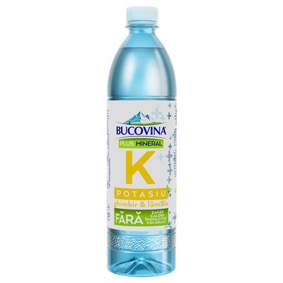 Imaginea BUCOVINA PLUS MINERAL K POTASIU GHIMBIR SI LAMAIE 0.7L + GARANTIE SGR 0.5 RON