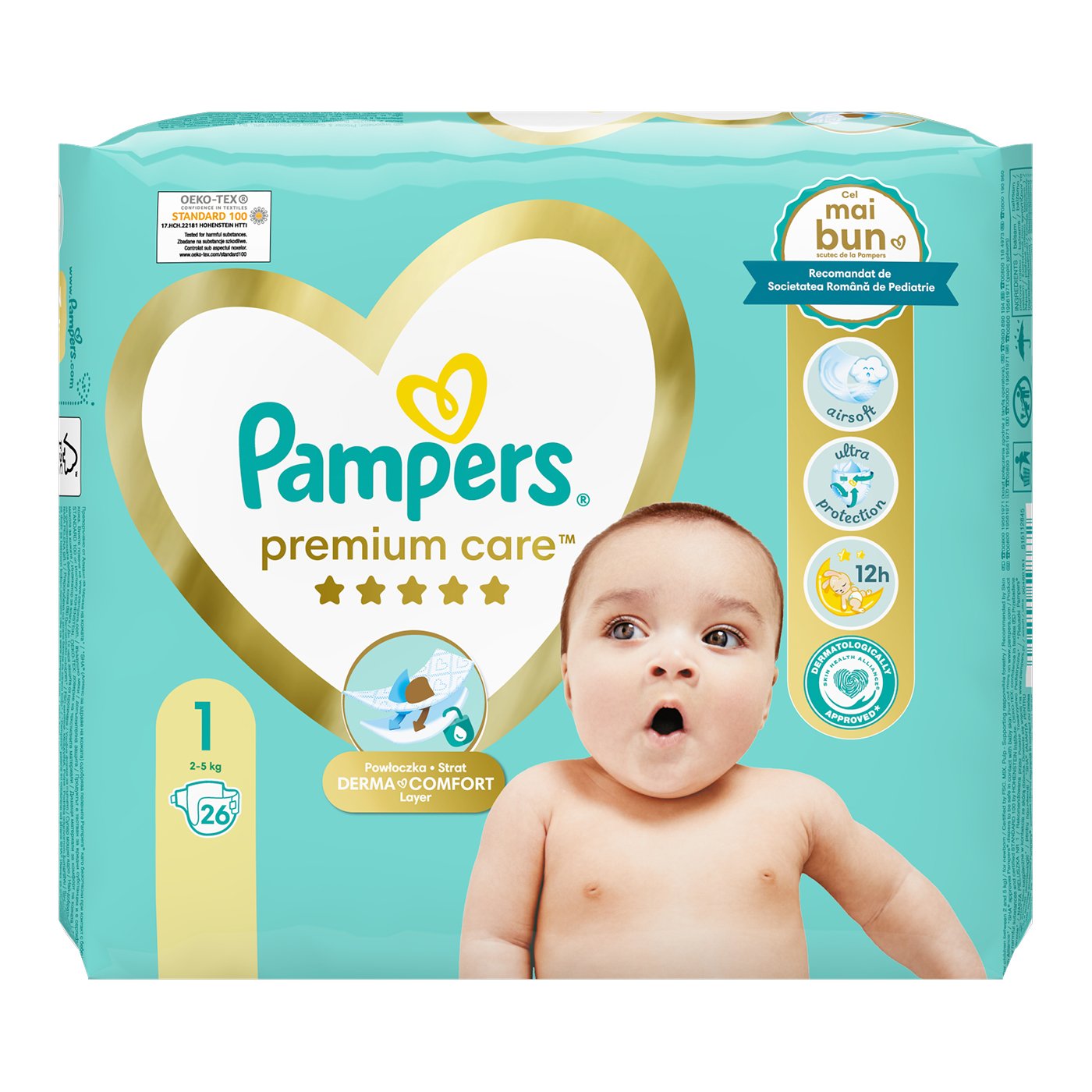 *pampers Prem.care Scut.nr1 2-5kg 50buc