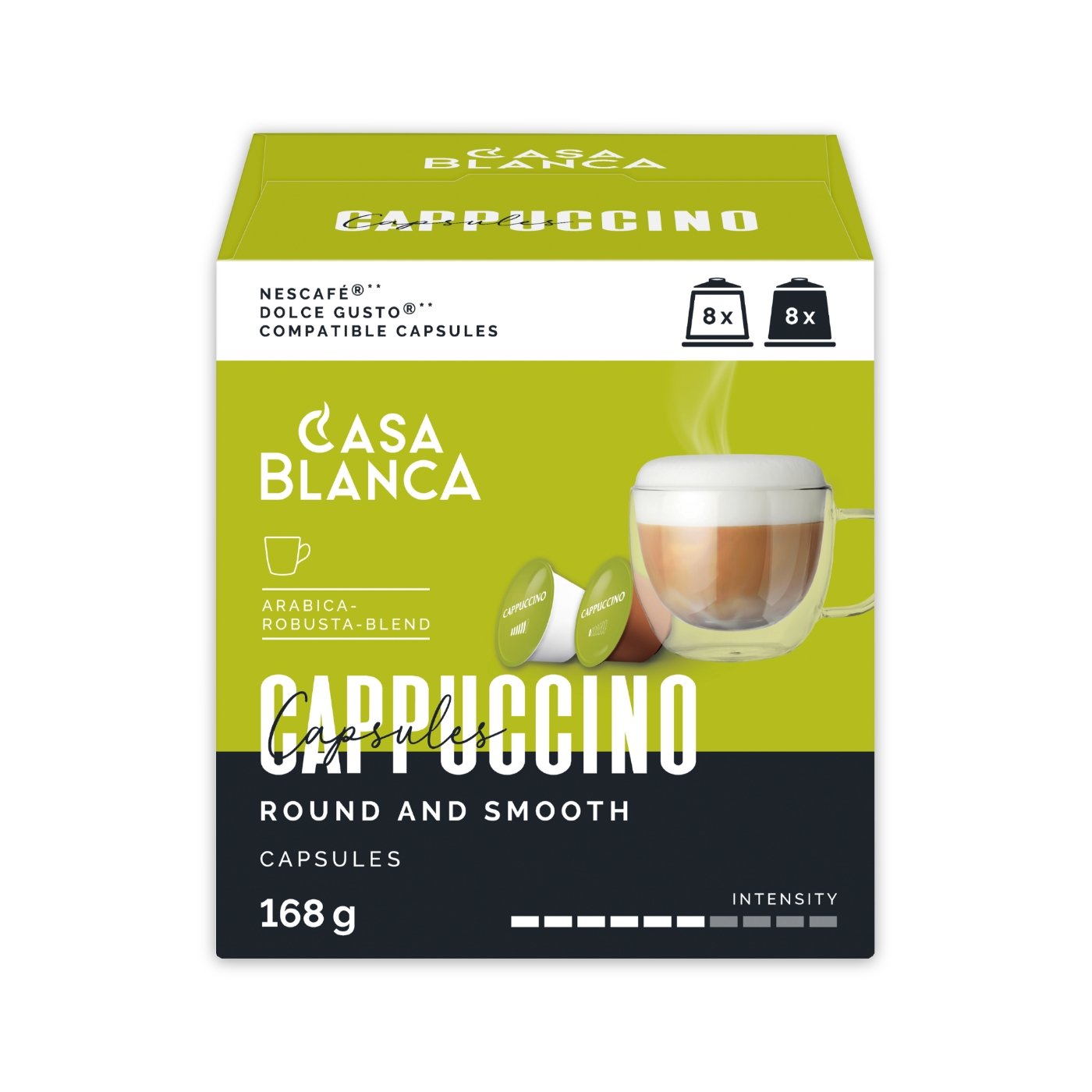 Casablanca Capsule Cappuccino Compatibile Dolce Gusto 16buc