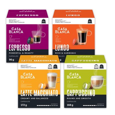 Imaginea CASABLANCA CAPSULE COMPATIBILE DOLCE GUSTO DIVERSE SORTIMENTE