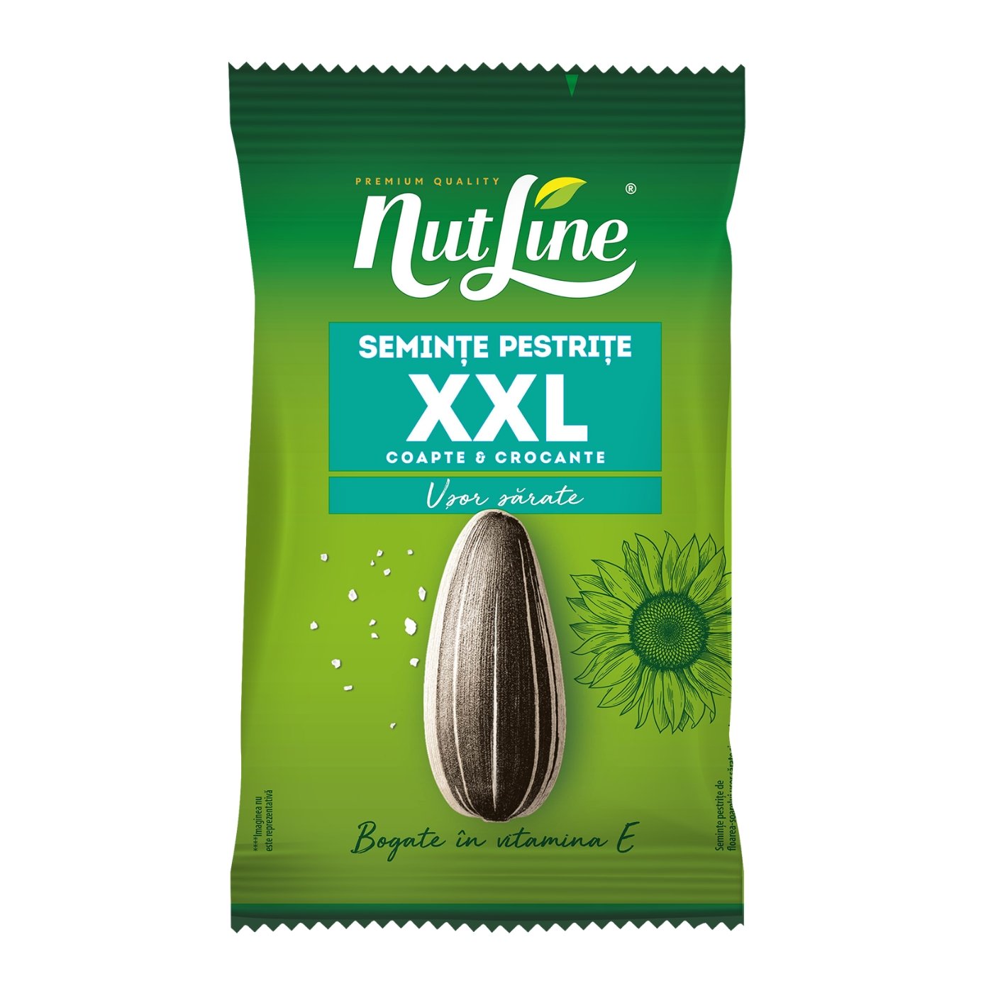 Nutline Seminte Pestrite Xxl De Floarea Soarelui Usor Sarate Si Coapte