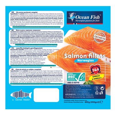 Imaginea OCEAN FISH FILE SOMON NORVEGIAN PORTIONAT 2X200G