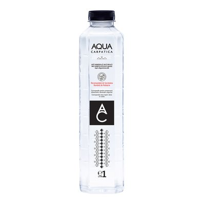 Imaginea AQUA CARPATICA APA MINERALA NATURALA PLATA 1L + GARANTIE SGR 0.5 RON