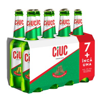 Imaginea CIUC BERE BLONDA PREM ALCOOL 5% 8x330 ml 7+1 5% ALC + GARANTIE SGR 0.5LEIX8BUC