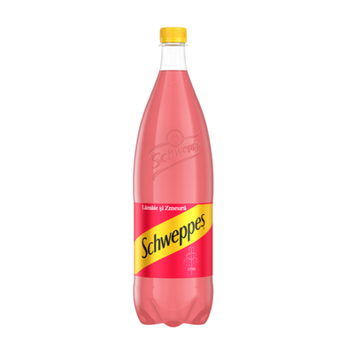 Imaginea SCHWEPPES ZMEURA LAMAIE BAUTURA CARBOGAZOASA CU AROMA ZMEURA SI LAMAIE 1.5L+GARANTIE SGR 0.5LEI