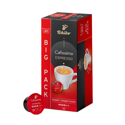 Imaginea TCHIBO CAFISSIMO ESPRESSO ELEGANT AROMA CAPSULE 30 BUC