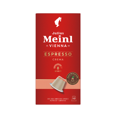 Imaginea JULIUS MEINL ESPRESSO CREMA  CAPSULE COMPATIBILE NESPRESSO 10 BUC