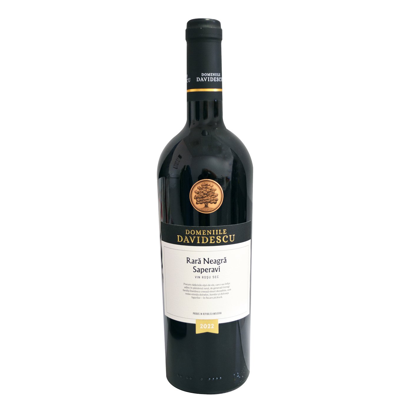 Domeniile Davidescu Rara Neagra&saperavi Vin Rosu Sec 13.5% Alc 750ml+garantie Sgr 0.50 Lei