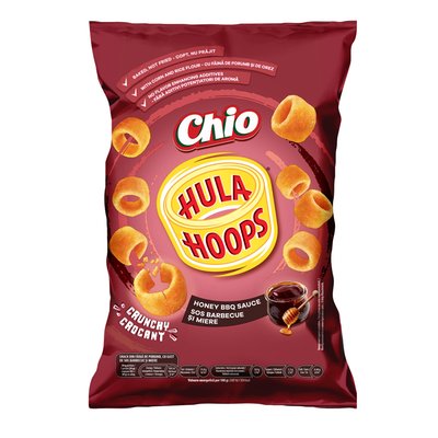 Imaginea CHIO HULA HOOPS SNACK DIN FAINA PORUMB  CU GUST  DE SOS BARBECUE SI MIERE