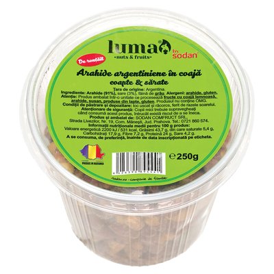 Imaginea LUMA PEANUTS ROASTED IN SHELL SALT250G