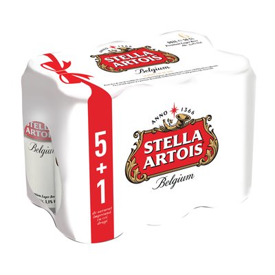 Imaginea STELLA ARTOIS BERE BLONDA 5%ALC.5+1  6X500ML SE POATE ACHIZI SI LA BUC+GARANTIE SGR 6X0.50LEI